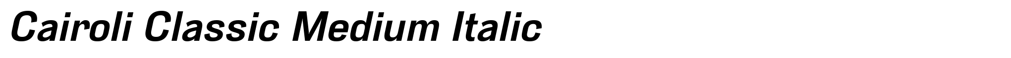 Cairoli Classic Medium Italic image